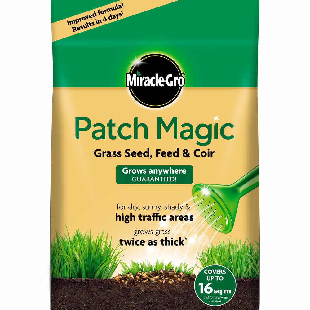 Miracle-Gro Patch Magic Grass Seed Feed and Coir 16msq 3.6kg Image 1