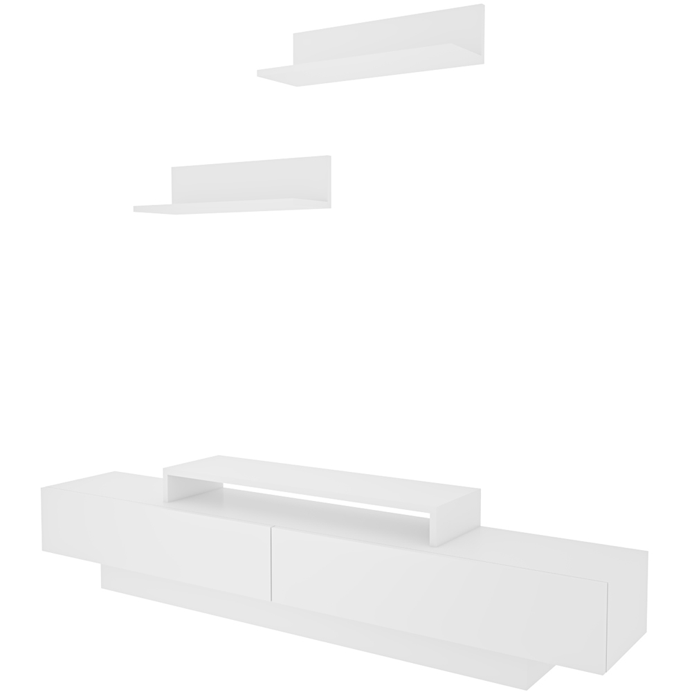Decorotika Lusi 2 Door White TV Unit Image 2