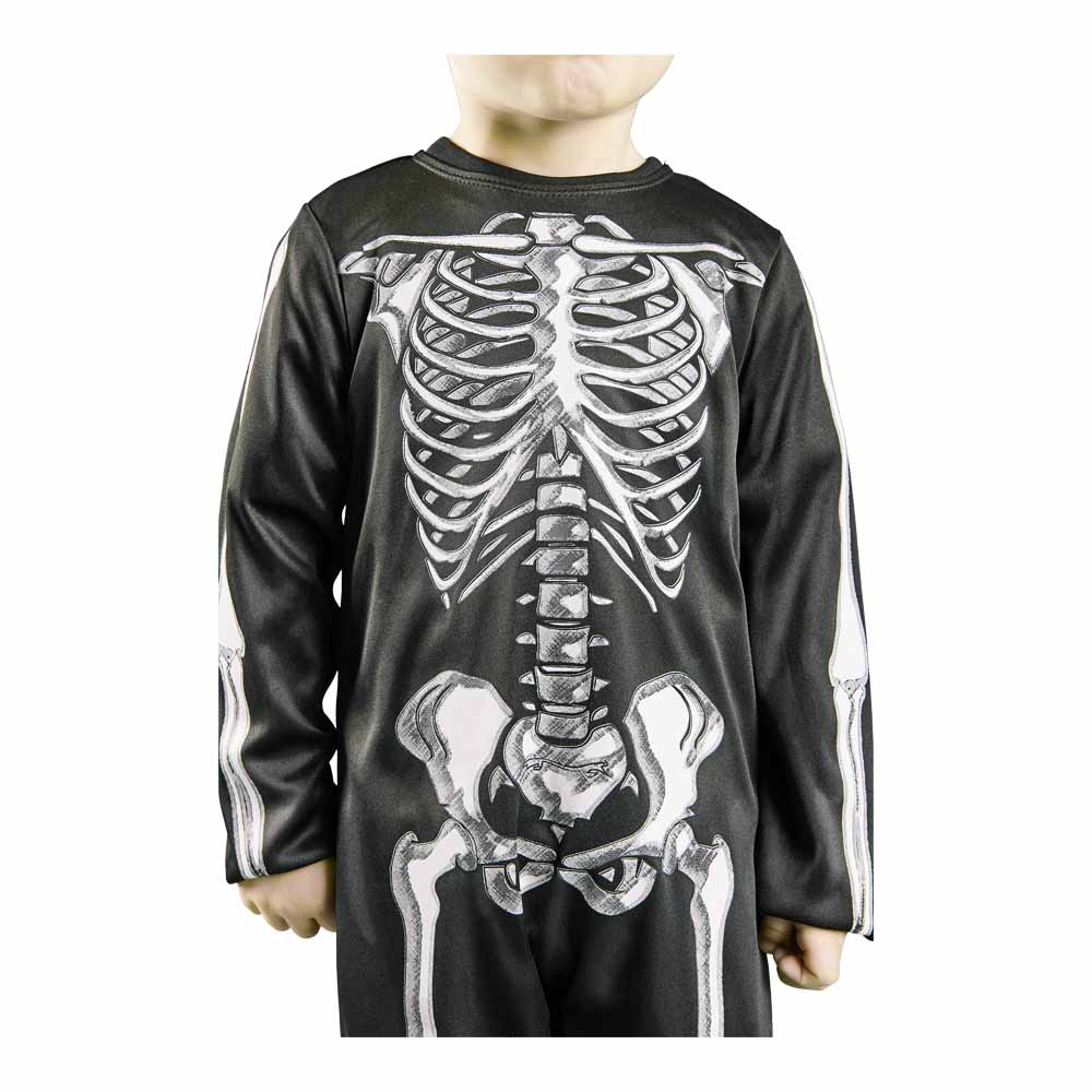 Wilko Halloween Scary Skeleton Costume 5-6 Years Image 3