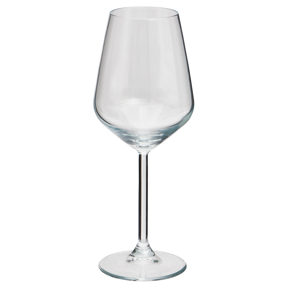 Wilko Curved White Wine Glass Image 1