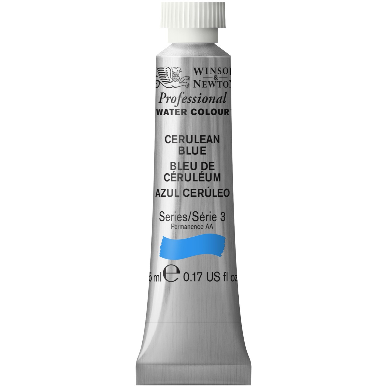 Winsor and Newton 5ml Professional Watercolour Paint - Cerulean Blue Image 1