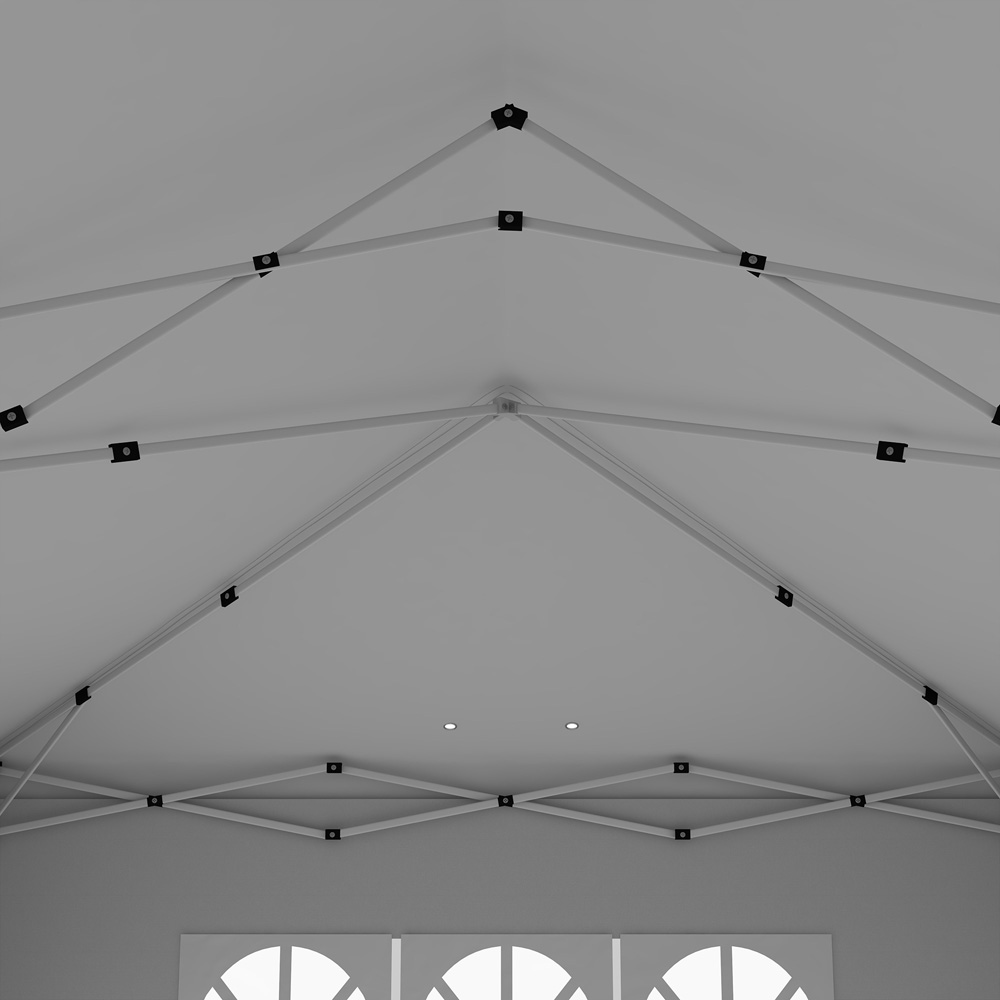 Outsunny 3 x 6m Silver Pop Up Gazebo with Sides Image 3