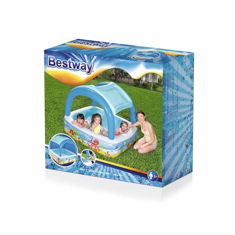 Bestway Canopy Play Pool 4.8 x 4.8 x 4ft Image 2