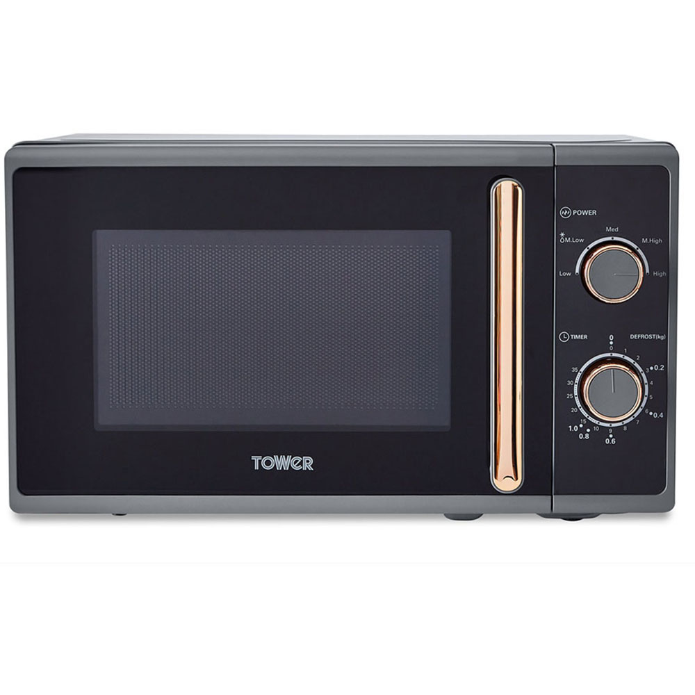 Tower Grey Cavaletto 800W 20L Manual Microwave Image 1