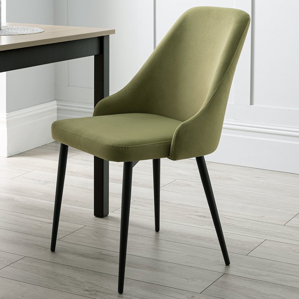 Modbury Dining Chair Pair - Green Image 1