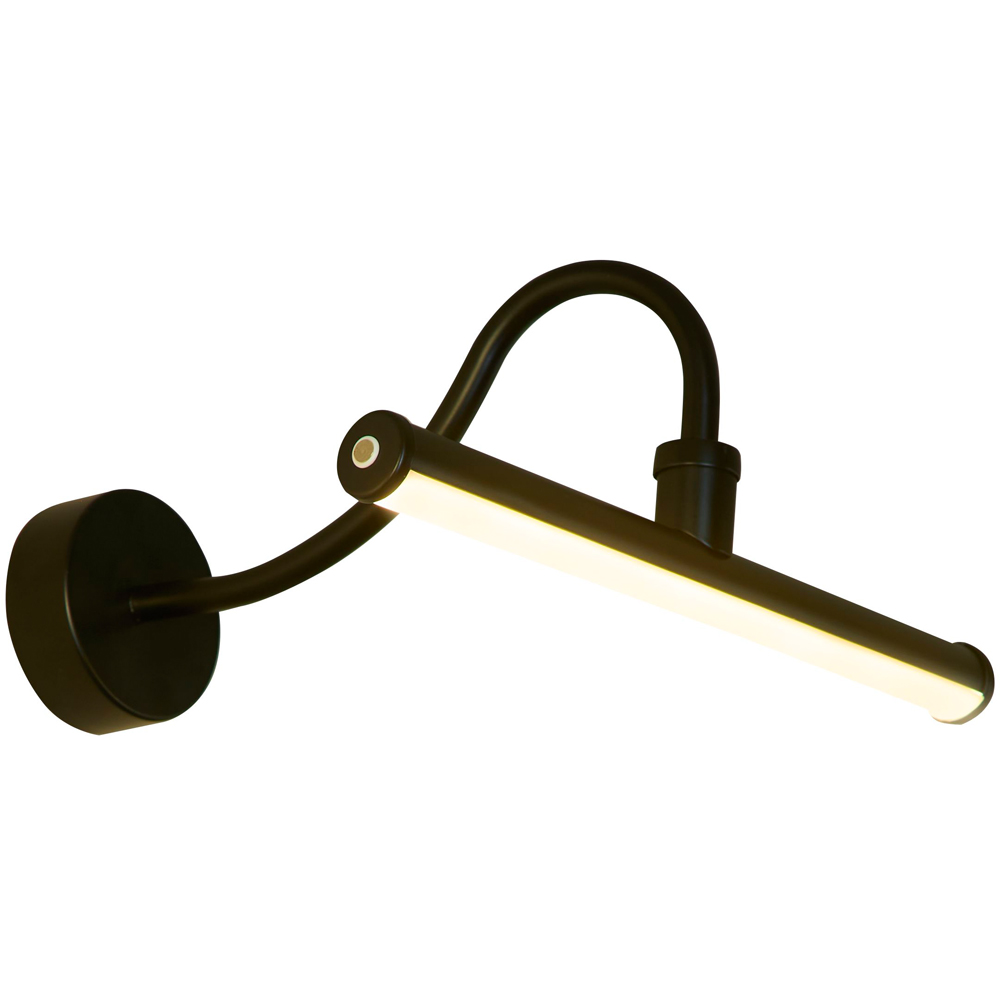Lighting Collection LED Black Rechargeable Picture Wall Lamp Image 3