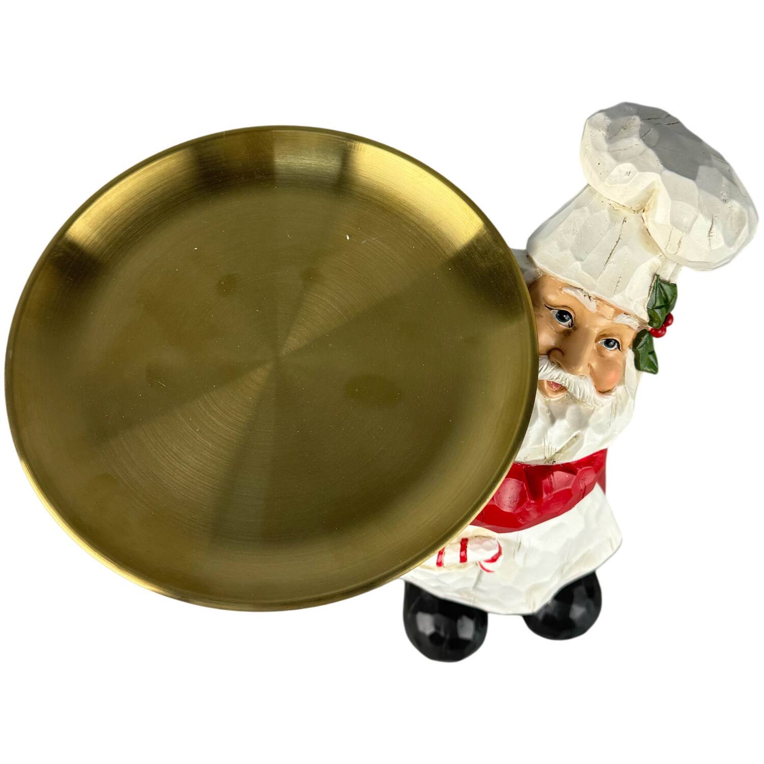 Wood Effect Santa with TrayRed and White Image 4