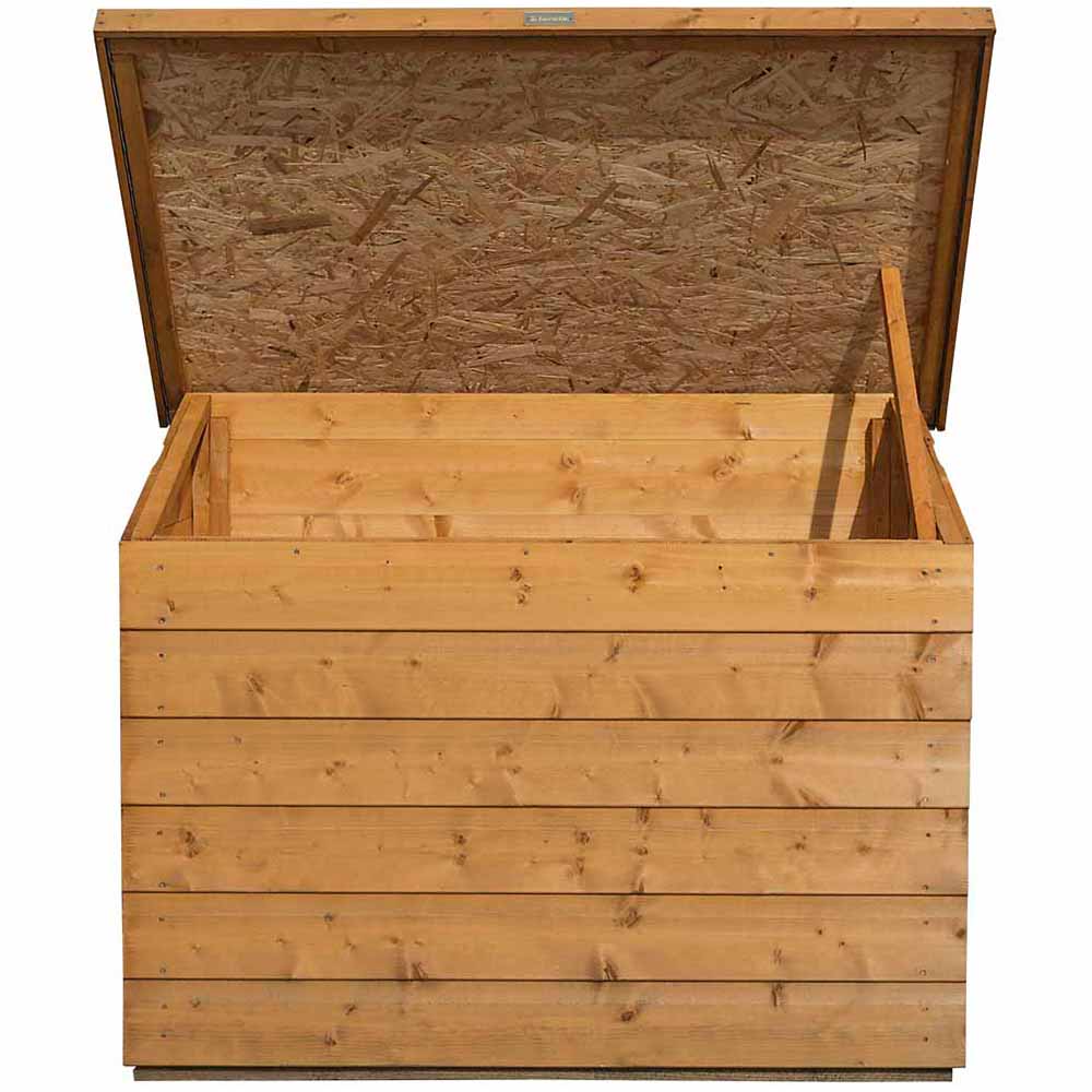 Rowlinson Wooden Shiplap Patio Chest Image 6