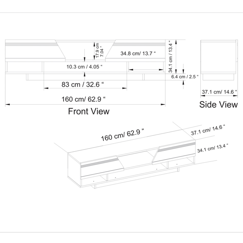 Decorotika Aspatria Walnut TV Unit Image 6