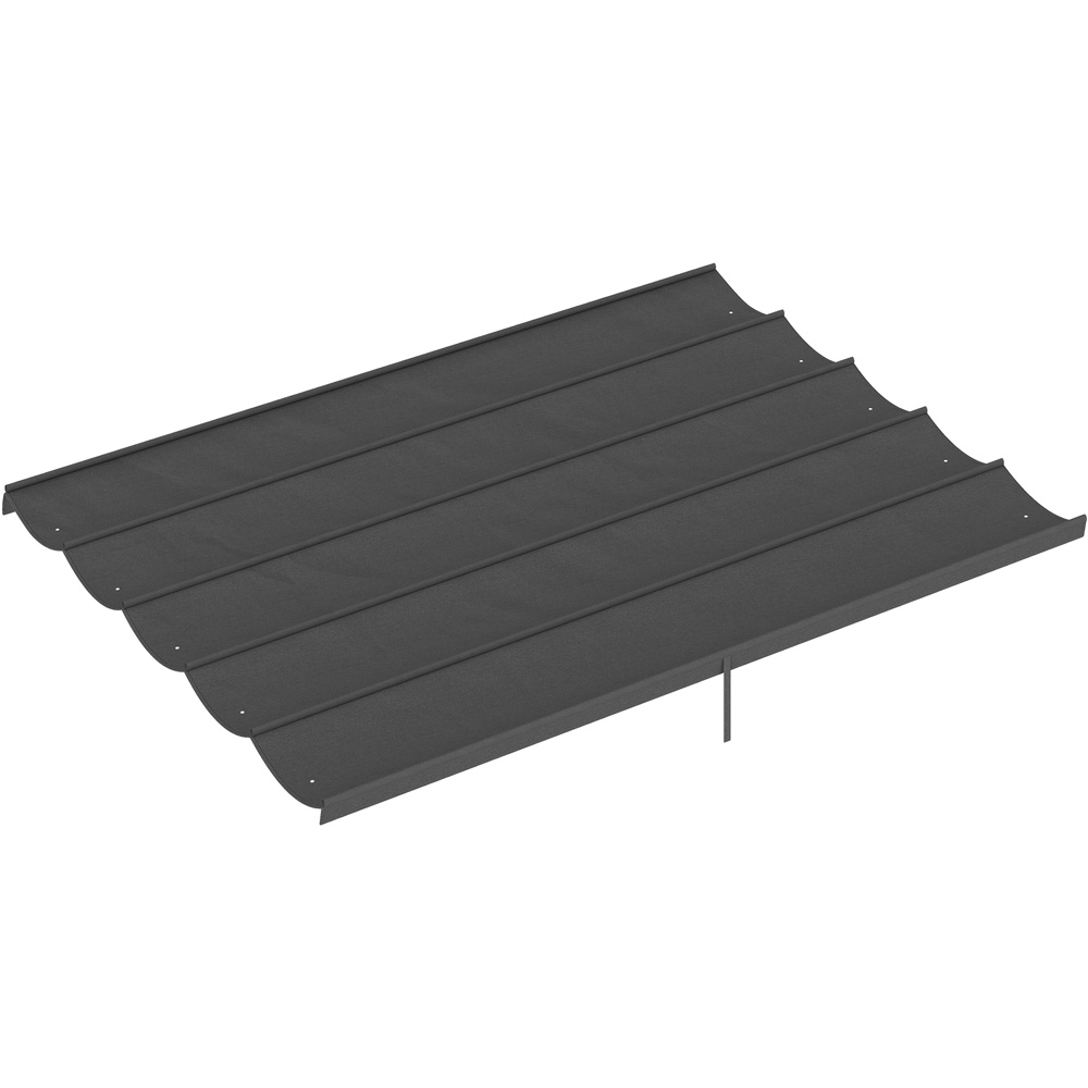 Outsunny 4 x 3m Dark Grey Retractable Pergola Cover Image 2