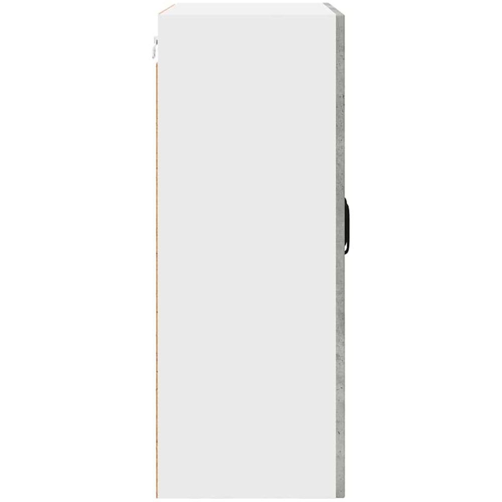 vidaXL 2 Glass Door Concrete Grey Kitchen Wall Cabinet Image 6