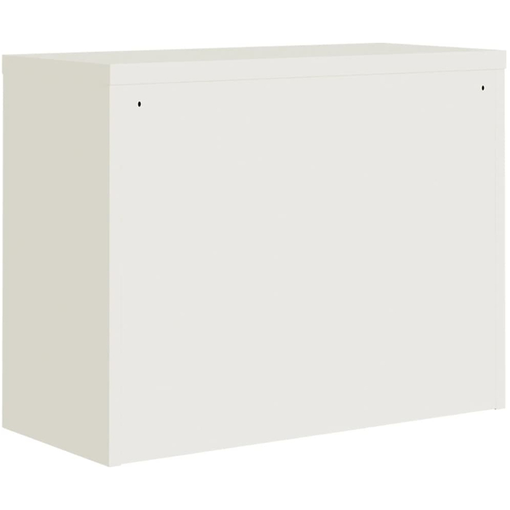 vidaXL 2 Door White Steel Filing Cabinet Set of 2 Image 7