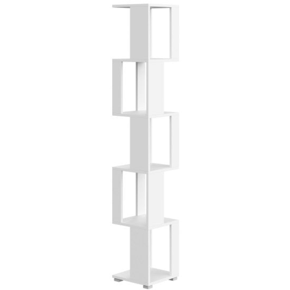 Shefa Line Element-5 6 Shelf White Shelving Unit Image 2