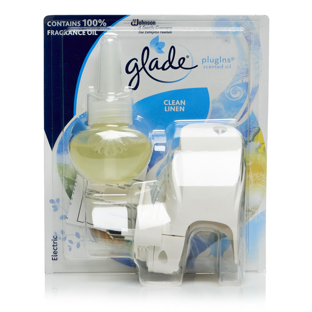 Glade Clean Linen Plug In Air Freshener Electrical  Unit 20ml Image