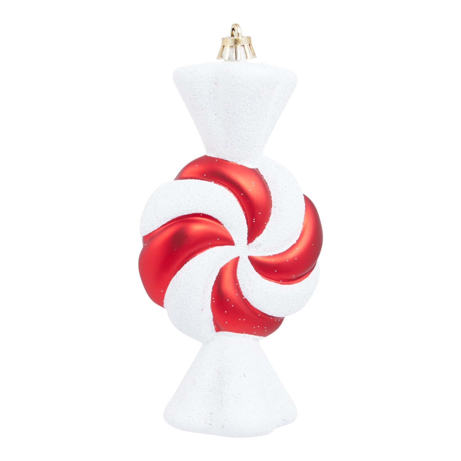 Set of 4 Candy Cane Sweets Hanging Decorations Red Image 3