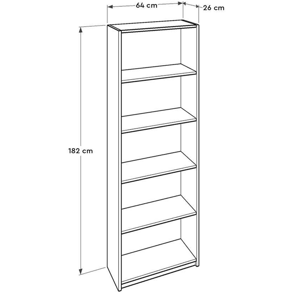 FWStyle 5 Tier Anthracite Grey Shelving Unit Image 7