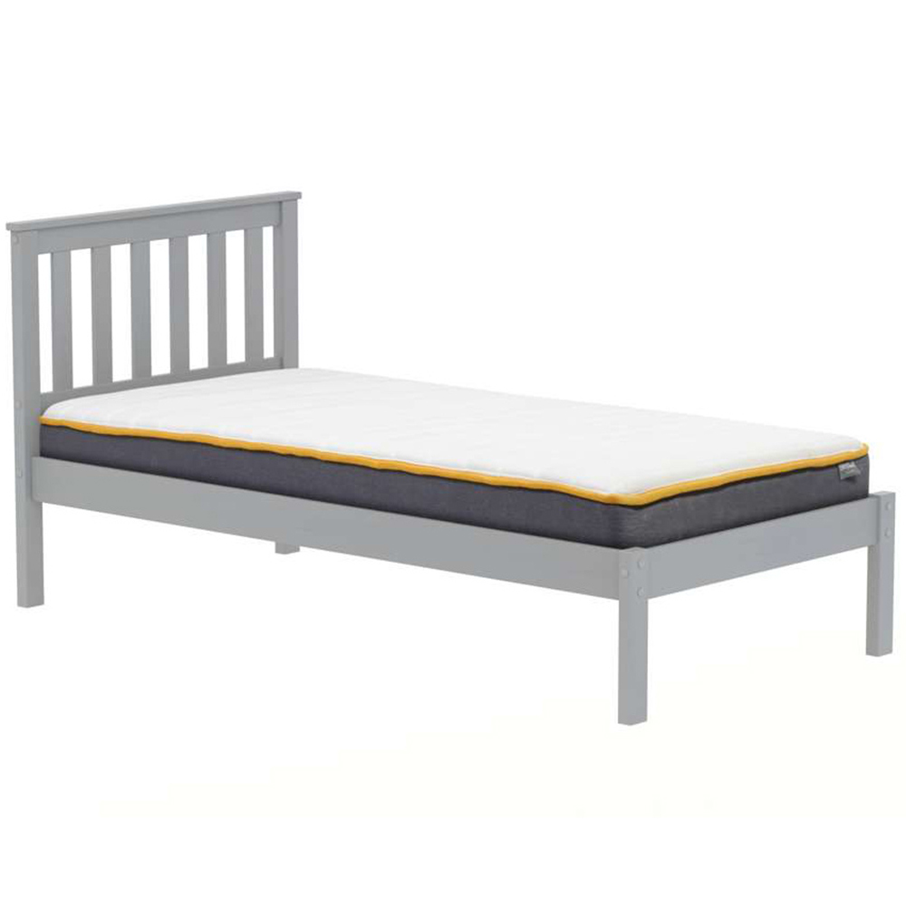 Denver Single Grey Wooden Bed Image 3