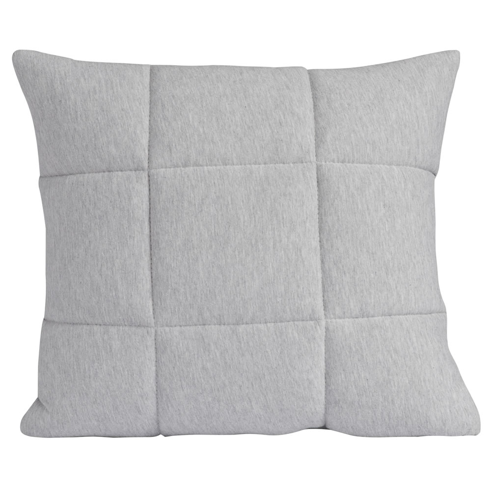 Wilko Jersey Cushion Grey 40 x 40cm Image 1