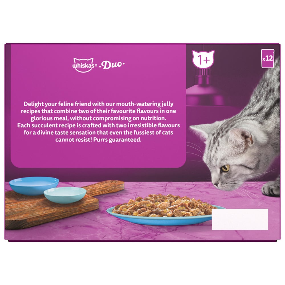 Whiskas Pouches Ocean Delight in Jelly Adult Cat Wet Food 85g Case of 4 x 12 Pack Image 6