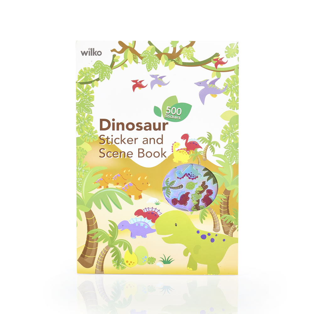 Wilko Sticker Book Dinosaur 500 Stickers Image