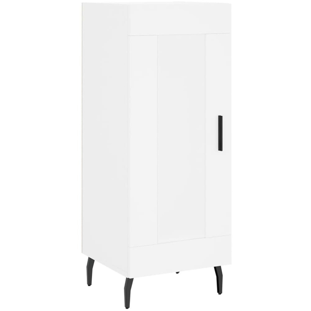 vidaXL 2 Glass and Wood Door 6 Shelf White Highboard Image 7