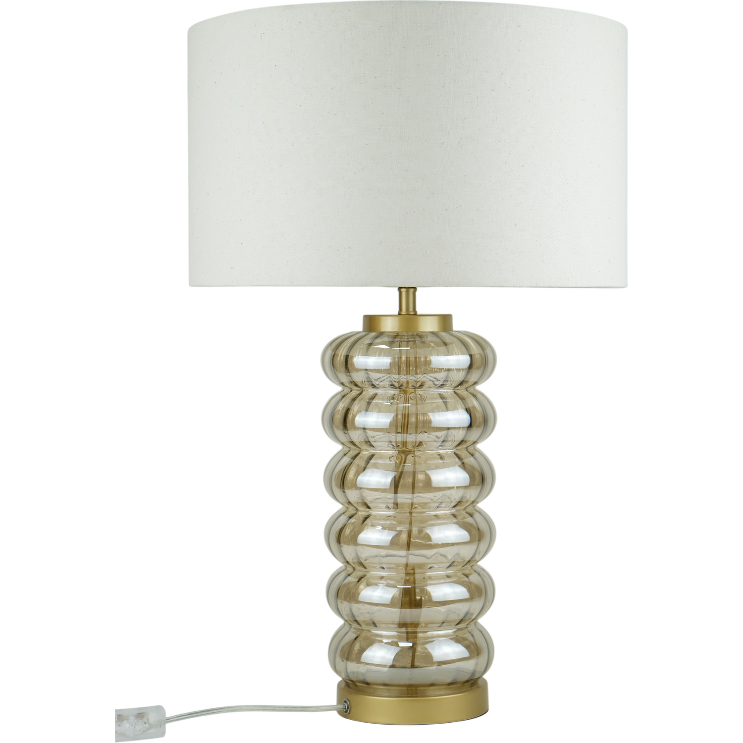 Miley Glass Table Lamp Amber Image 11