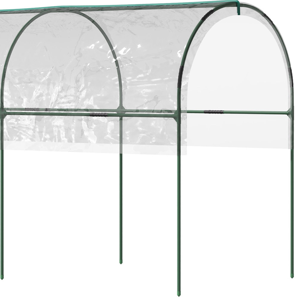 Outsunny Clear Plastic 4 x 13ft Tomato Greenhouse Image 3