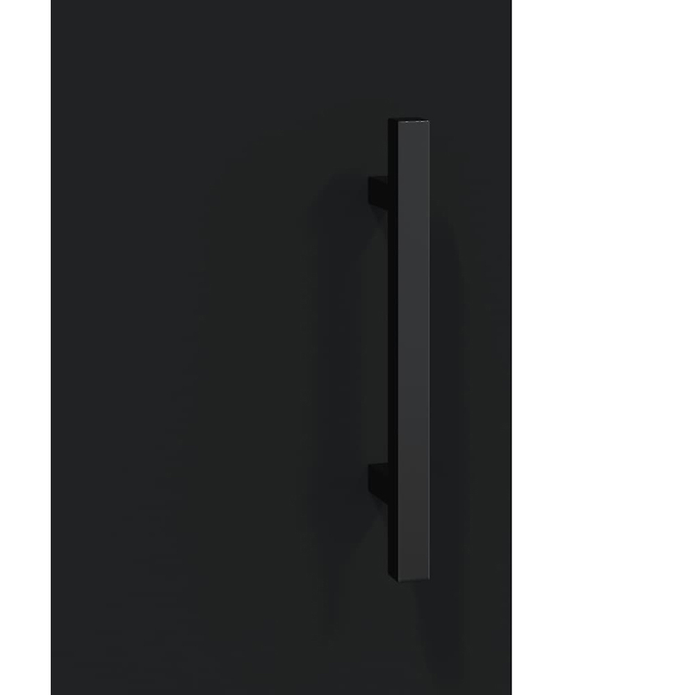 vidaXL 2 Glass Door Black Wall Mounted Cabinet 2 Pack Image 8