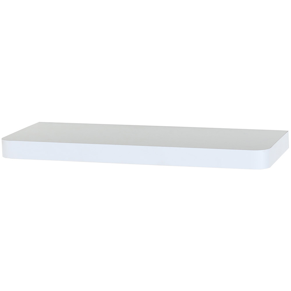 Core Products Trent 80cm Matt White Narrow Floating Shelf Kit Image 2