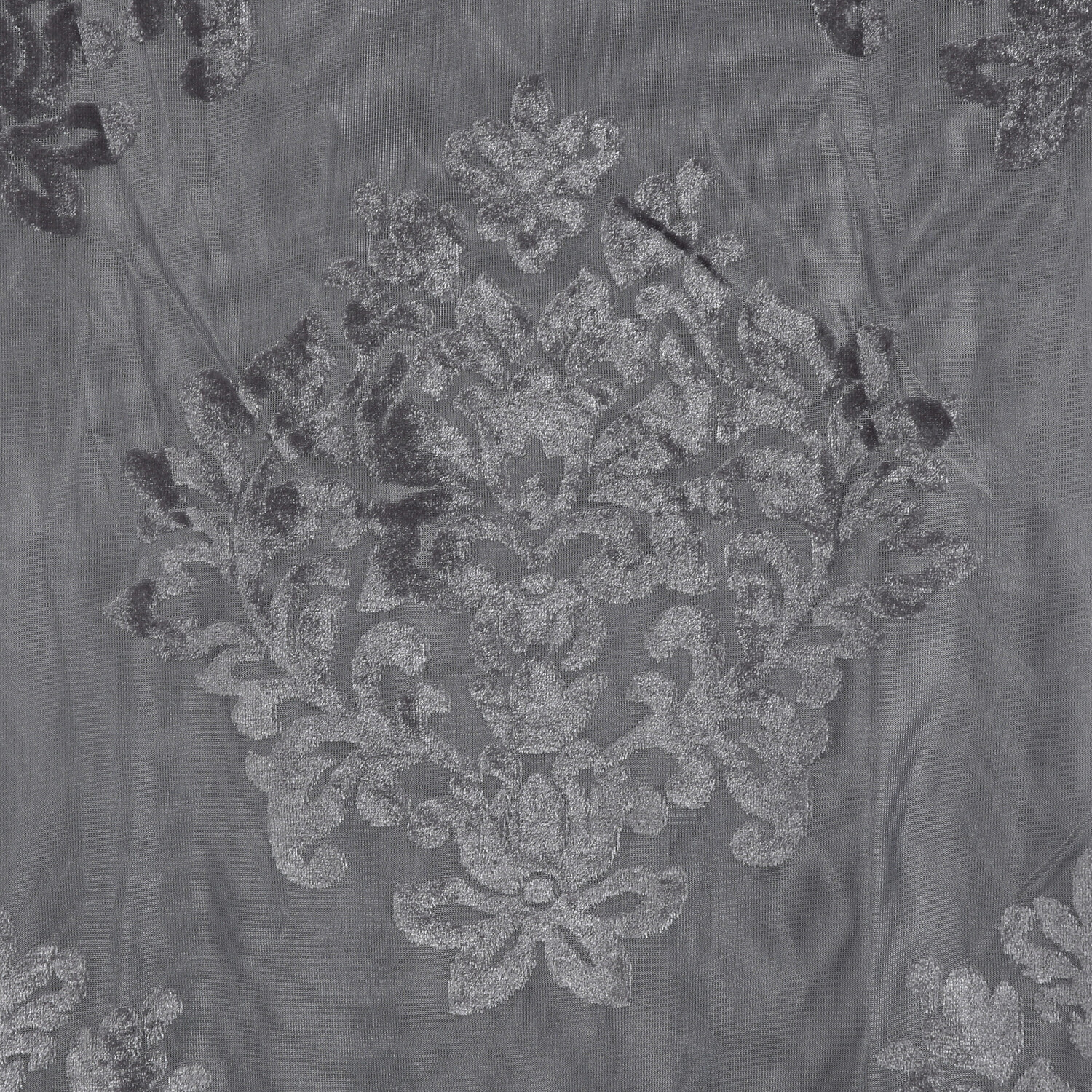 Divante Athelia Jacquard Charcoal Curtain 2 Panels 140 x 240cm Image 2