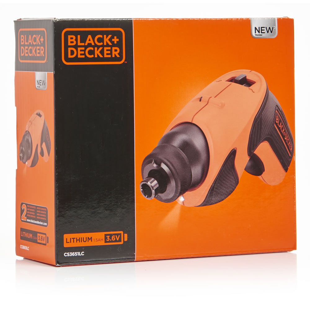 Black & Decker Cordless Lithium Screwdriver 3.6V Image