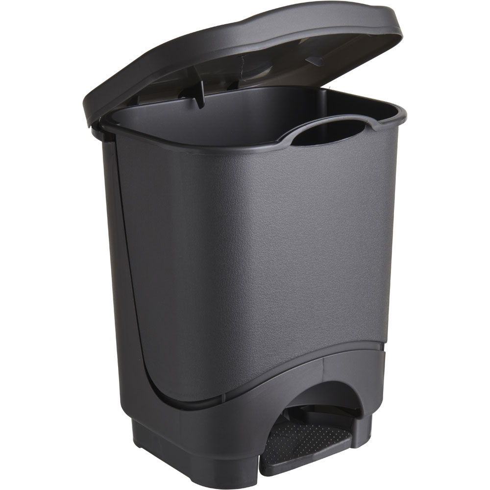 wilko Grey Pedal Bin 8L Wilko
