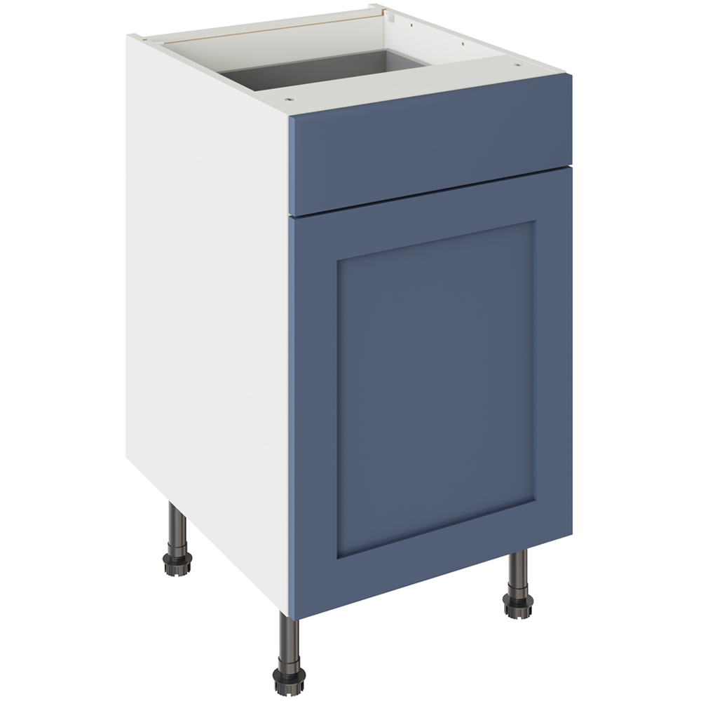 Kitchen Kit Shaker Matt Alby Blue Drawerline Base Cabinet 500mm Image 1