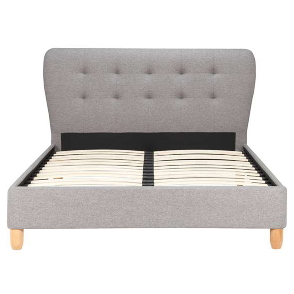 Stockholm King Size Grey Bed Fabric Image 3