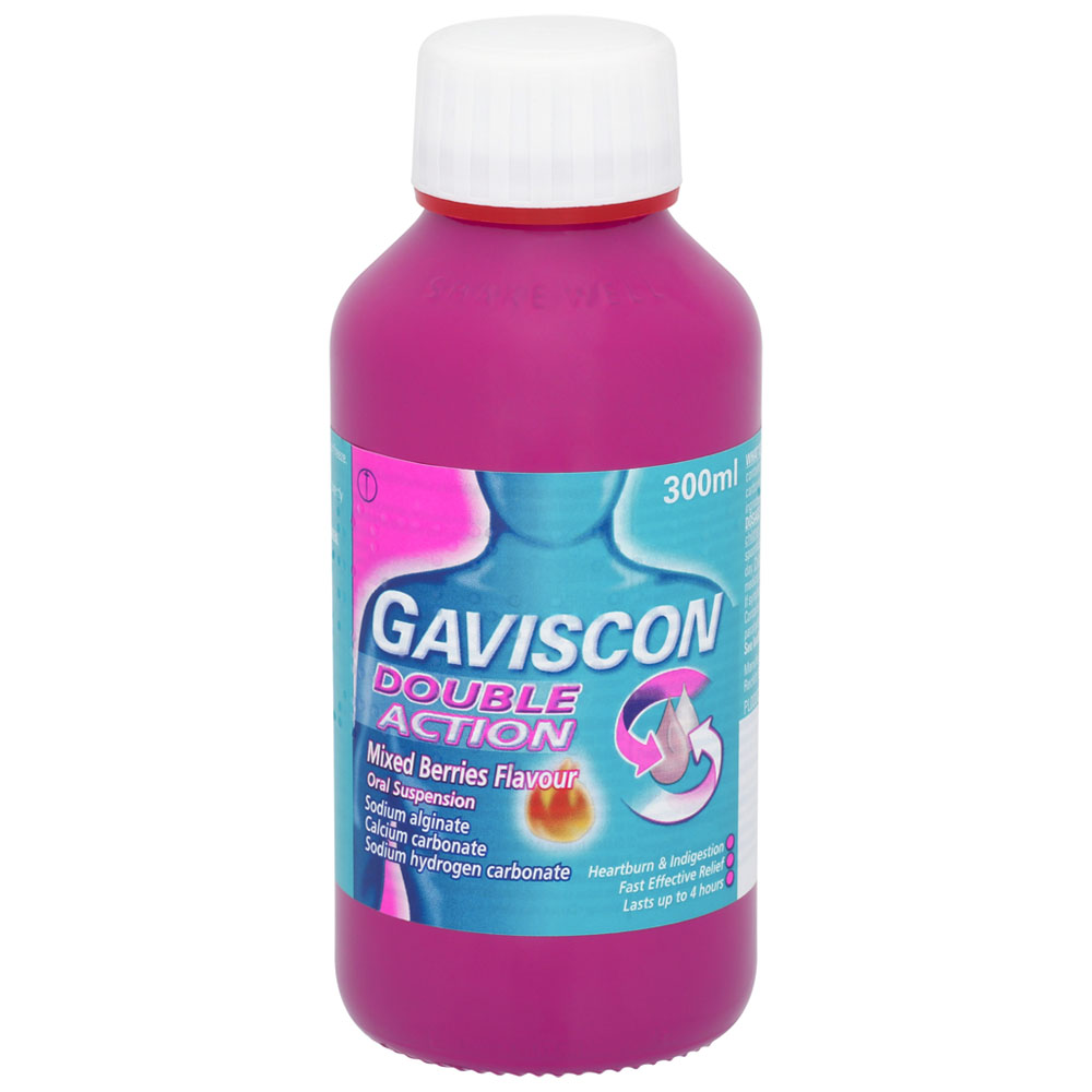 Gaviscon Double Action Mixed Berries Flavour Liquid 300ml Wilko