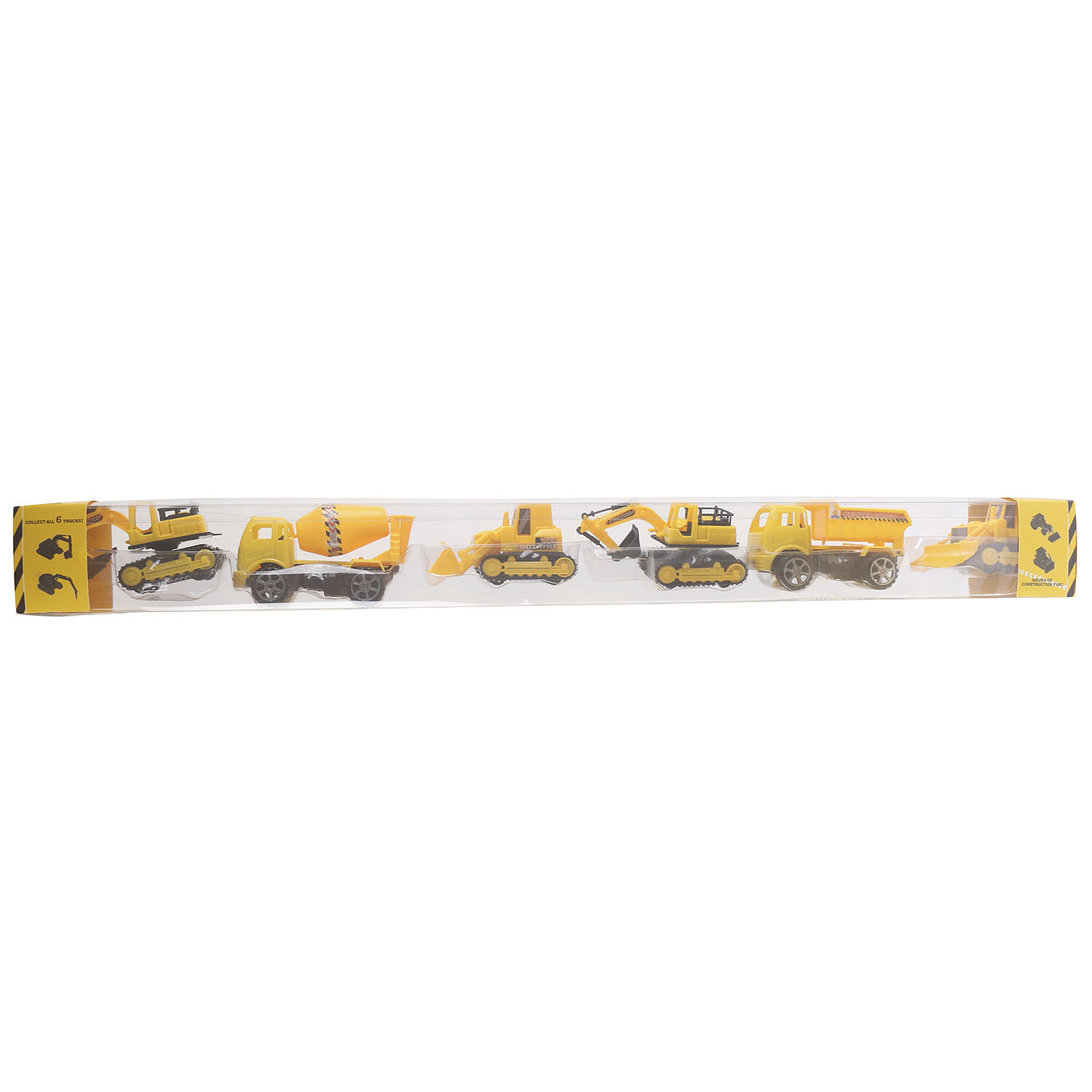 Pack of 6 Construction Trucks Image