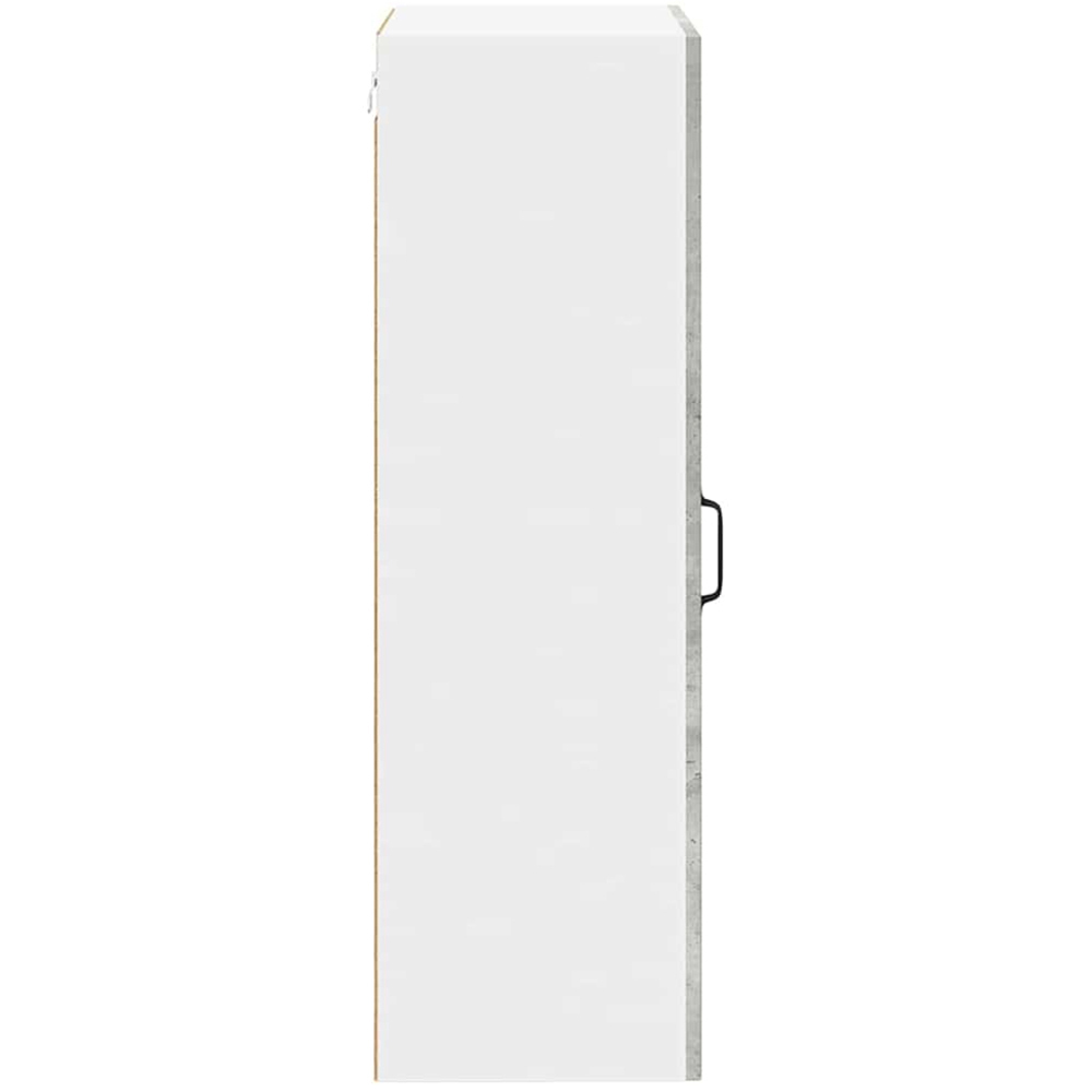 vidaXL Single Door Concrete Grey Kitchen Wall Cabinet Image 6