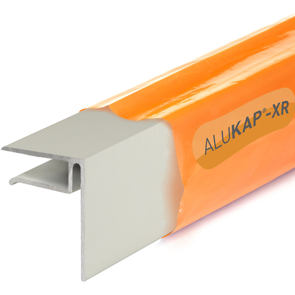 Alukap-XR 10mm White End Stop Bar 2.4m Image 1