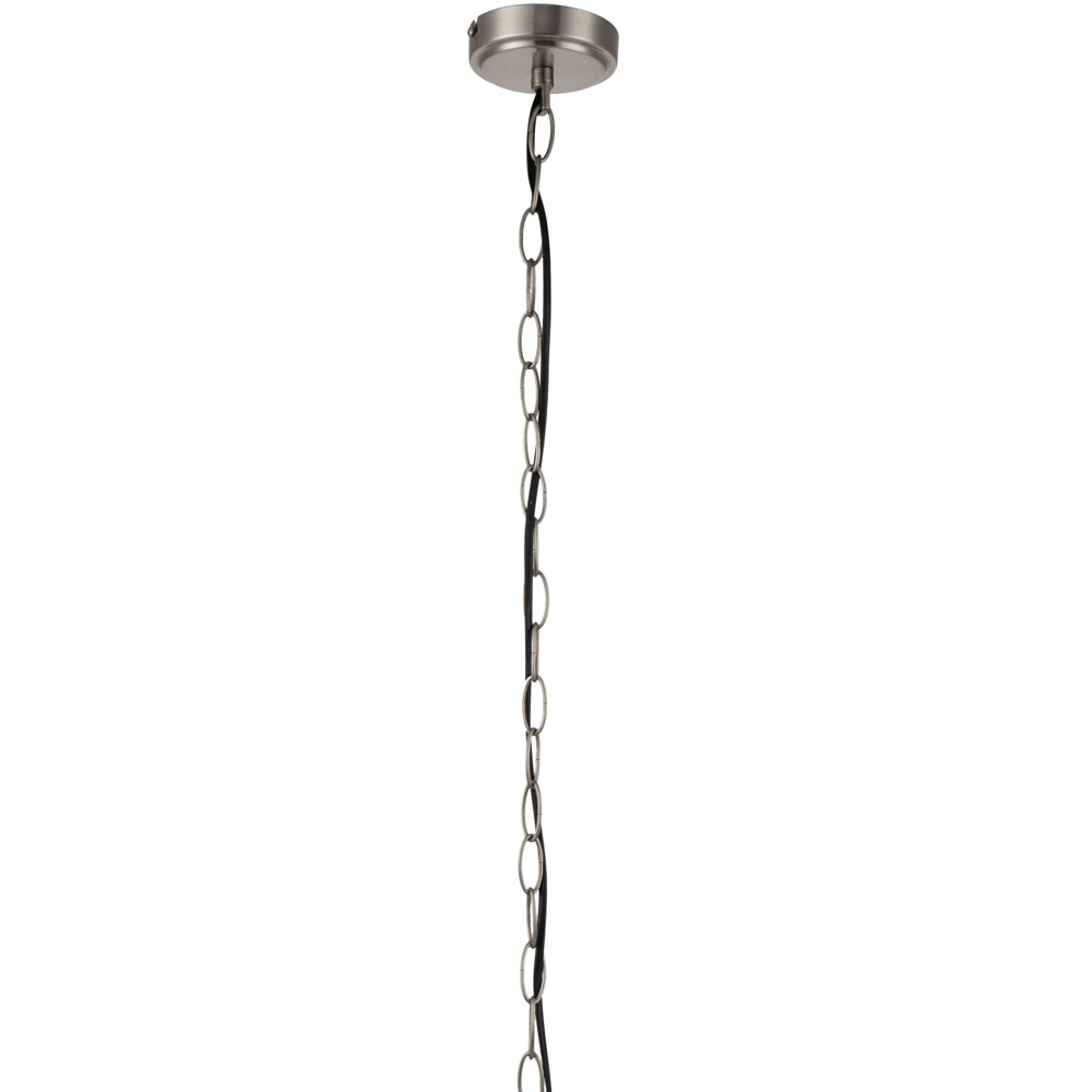 Cosylyte Winston 3 Light Faux Linen Outer Shade Pendant Light Image 5