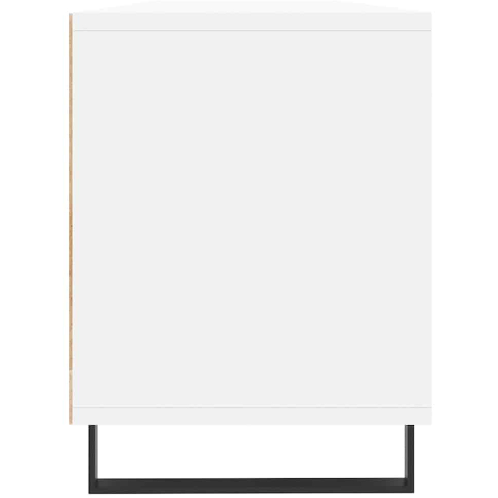 vidaXL 3 Door 3 Shelf White TV Cabinet Image 7