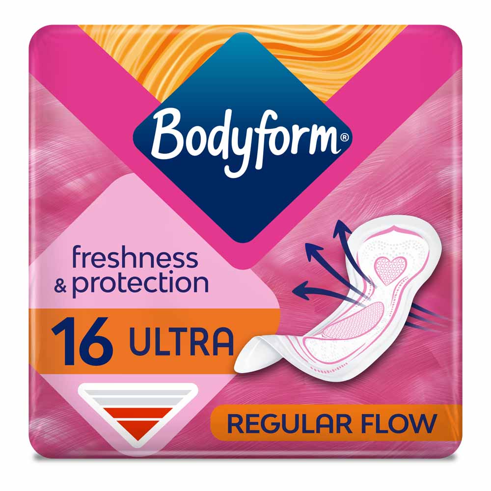 Bodyform Ultra Normal Sanitary Towels 16 pack Image 1