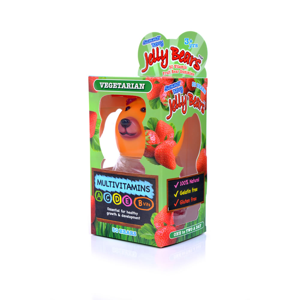 Millhouse Strawberry Jelly Multivitamin Bears 120g Wilko