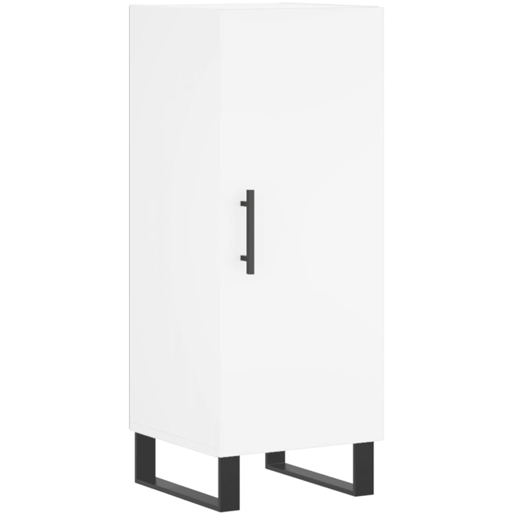 vidaXL Single Door White Sideboard Image 2