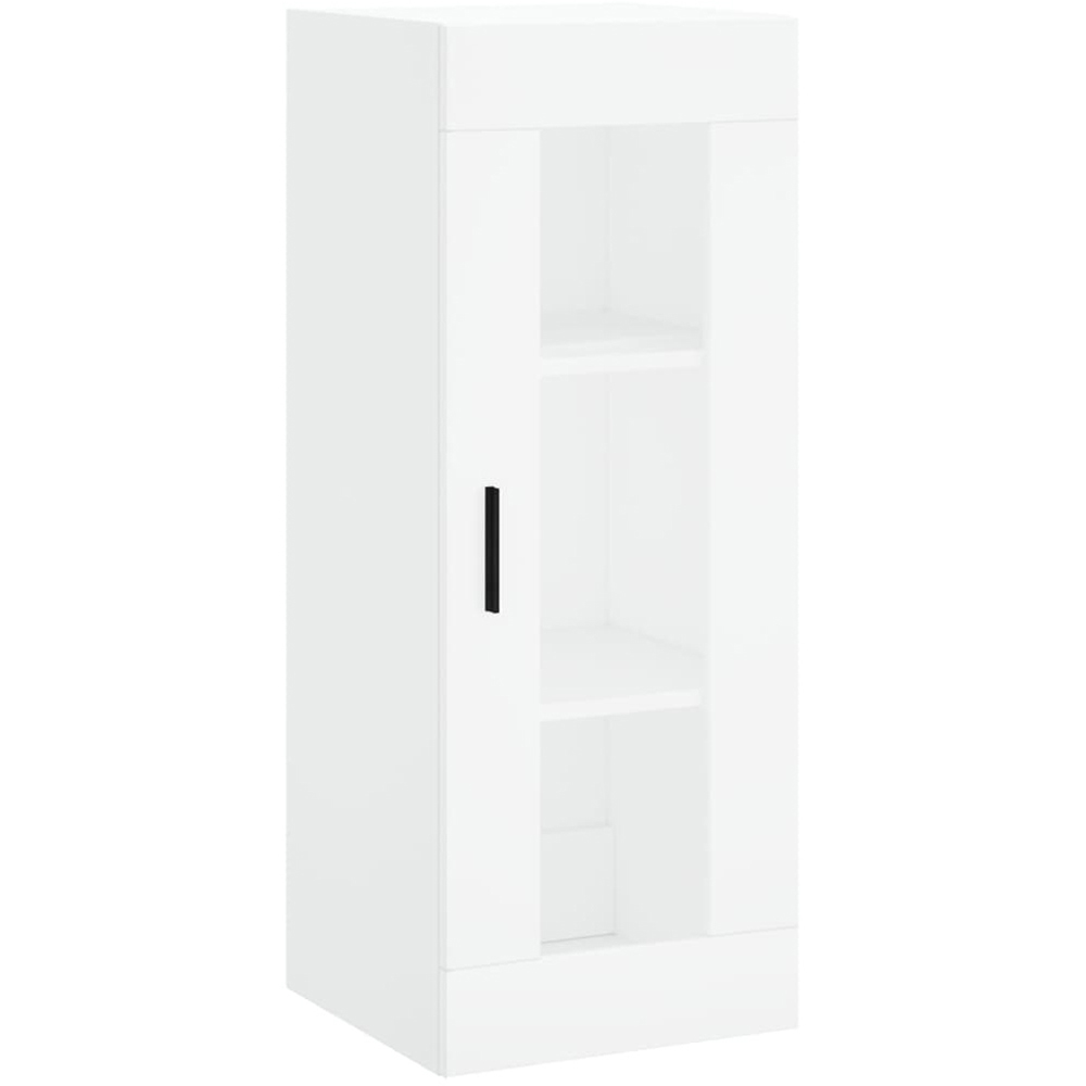 vidaXL 2 Glass and Wood Door 6 Shelf White Highboard Image 5