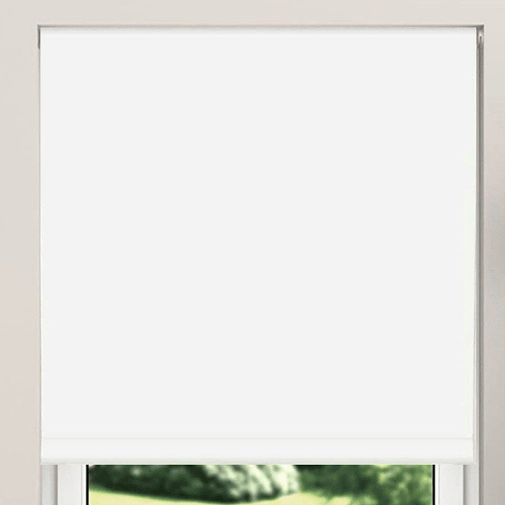 New Edge Blinds Blackout Roller Blinds White 85cm Image 2