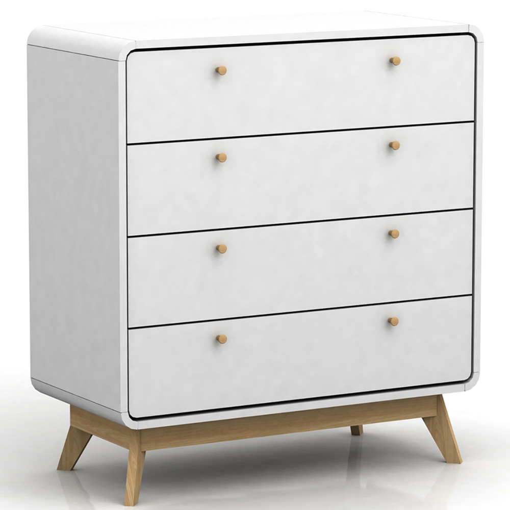 Loft24 Cassie 4 Drawer White Chest of Drawers Image 2
