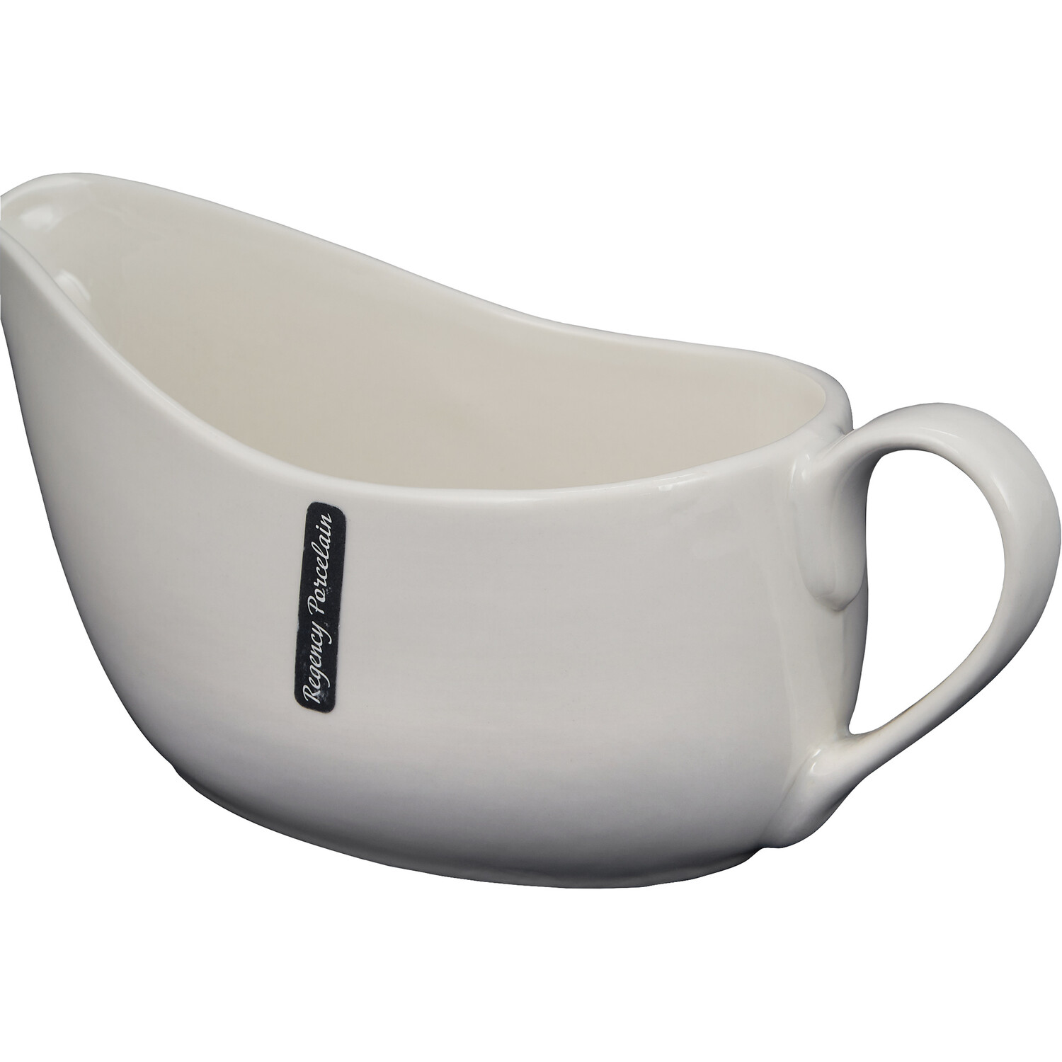 Regency White Porcelain Gravy Boat Image 2