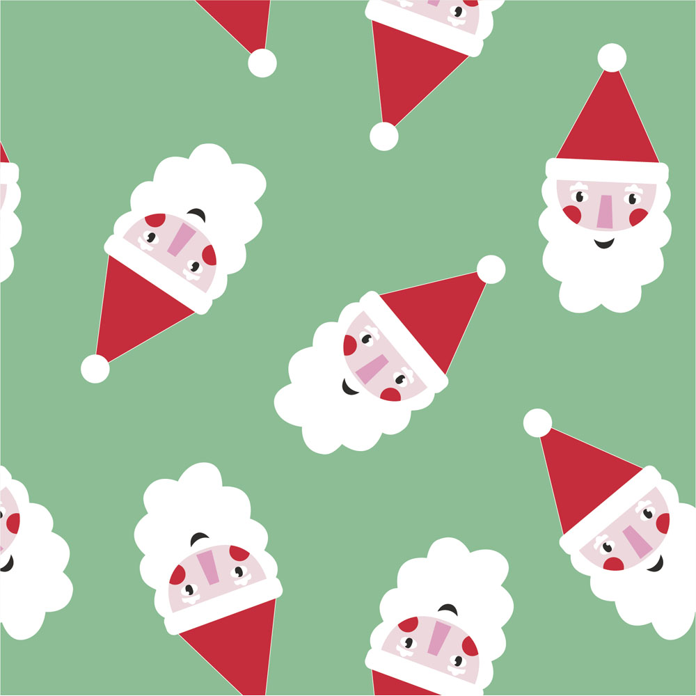 Wilko Festive Joy Santa Roll Wrap 10m Image 3