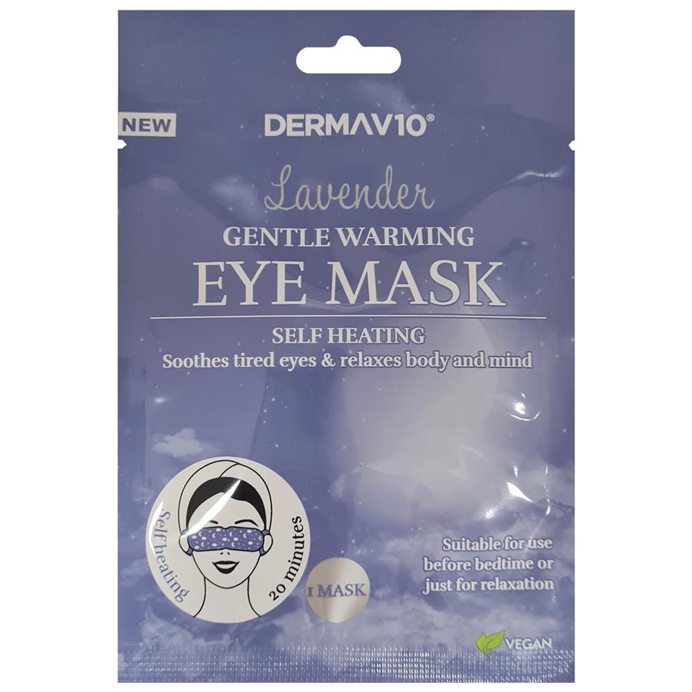 Derma V10 Lavender Gentle Warming Eye Mask Image 1