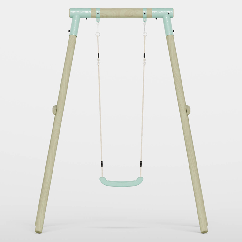 Mercia Wooden Round Pole Single Swing Image 3